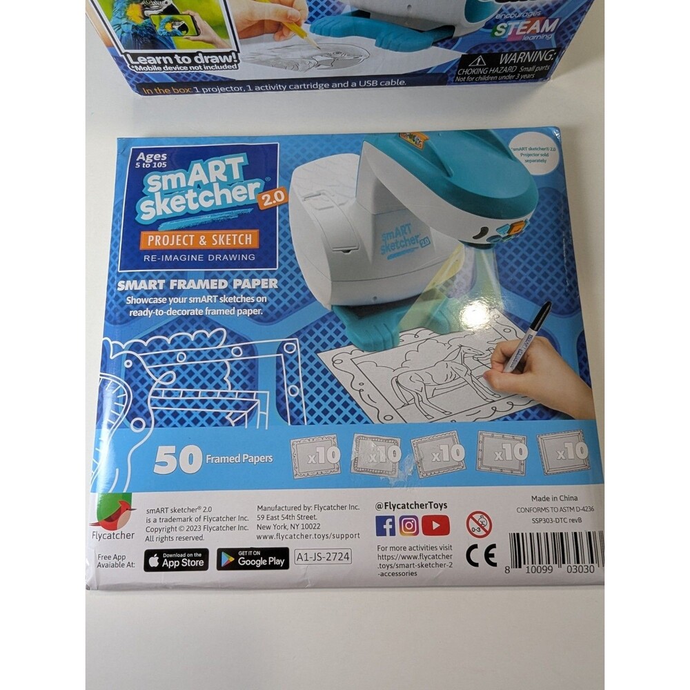smART sketcher 2.0 Projector & 50-Pack Framed Paper Bundle - Picture 3 of 16
